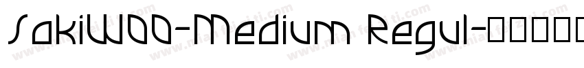 SakiW00-Medium Regul字体转换
